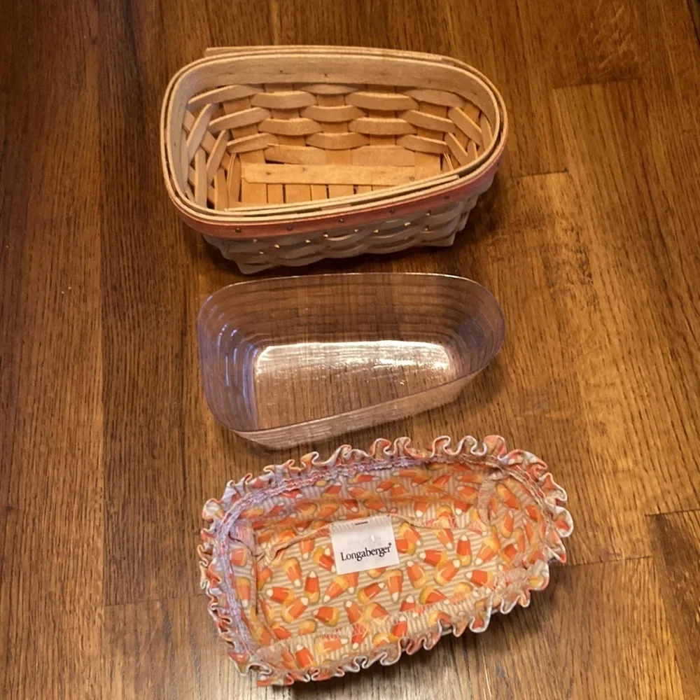 LONGABERGER 1999 Candy Corn Basket Combo